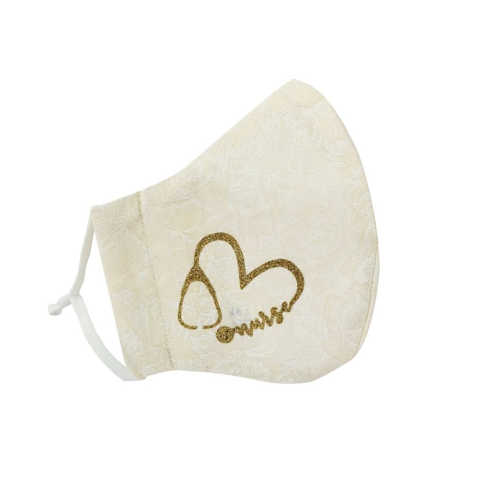 2 Cotton Face Mask with filter pocket - LOVE NURSE